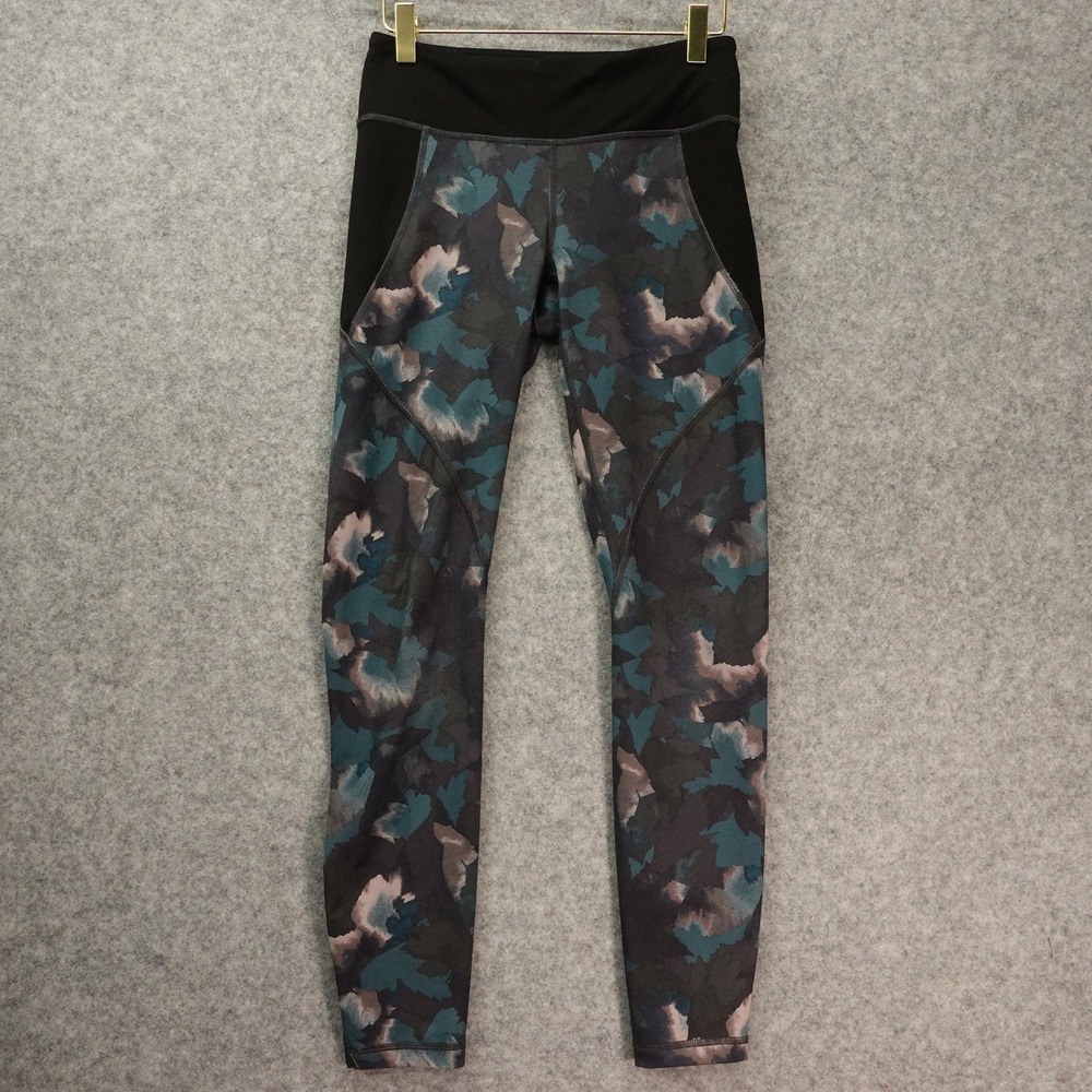 PATAGONIA Womens Performance Tech Leggings SMALL Blue Camo Gorp Stretch 26x27